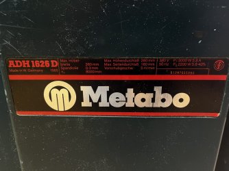 Ersatzteile Metabo ADH 1626 D