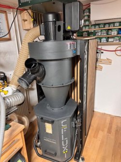 C-Flux 1 Zyklon-Absauganlage 230/240 V – sehr guter Zustand, wenig genutzt