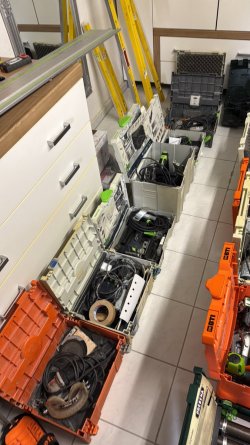 Werkstatt Auflösung Schreiner festool Hilti Milwaukee