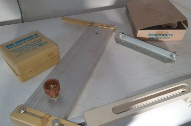 Scheppach Hf 33 Tischverlängerung + Schleifwalze und Falzkopf Wendeplattenfräser