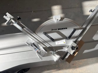 Mitrex Doppelgehrungsanschlag für Otto Martin Formatkreissäge