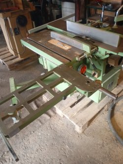 Tischfräse, Absauganlage, 5 Fach Kombimaschine