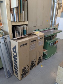17 neue Mirka Schleifbänder 970 × 1530 mm P80–P120