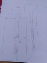 Bettpfosten ohne zu sägen.jpg Bettpfosten ohne zu sägen.jpg