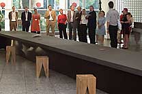 MDF Tisch schwarz